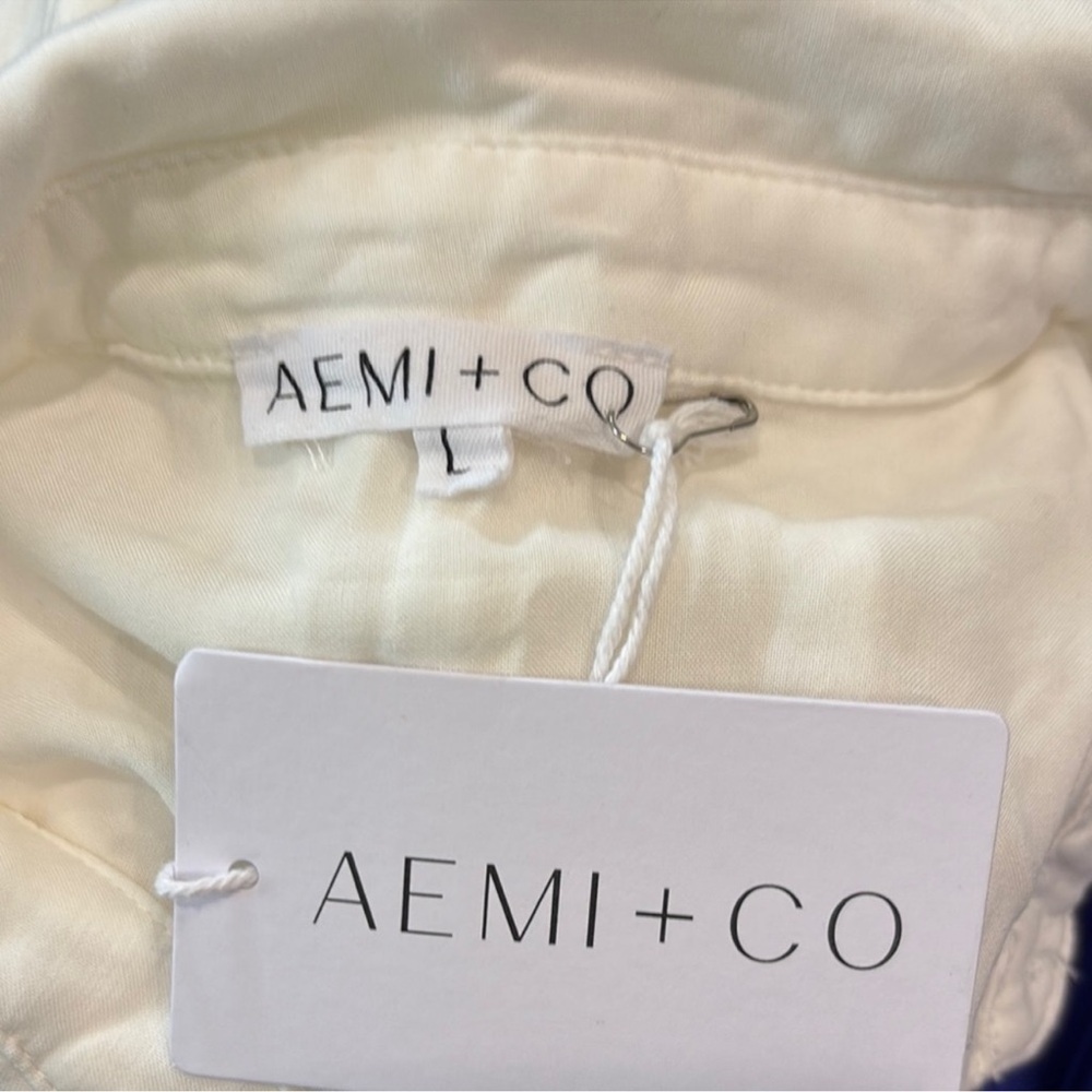 White Boxy Oversized Button Down Shirt - Picture 2 of 6